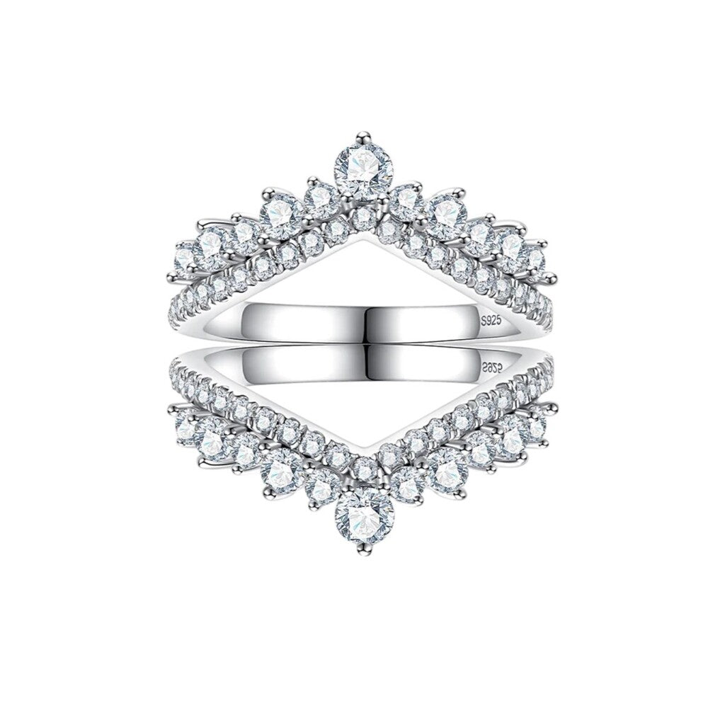 Certified D Color Moissanite Bridal Ring Set - Ornalux