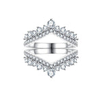 Certified D Color Moissanite Bridal Ring Set - Ornalux