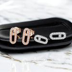 Pin Stud Earrings - Premium Moissanite Diamond - Ornalux