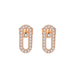 Pin Stud Earrings - Premium Moissanite Diamond - Ornalux