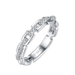 Moissanite Christmas Ring 925 Silver Gold Plated - Ornalux