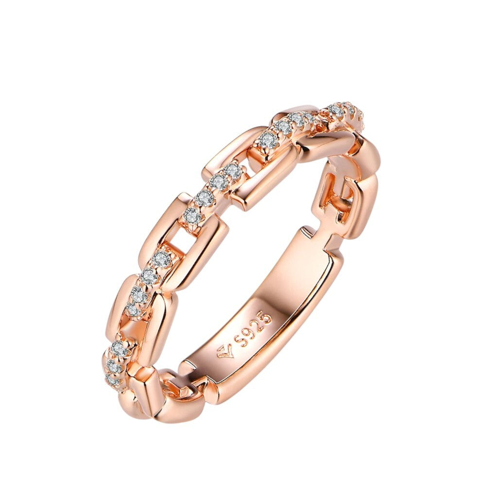 Moissanite Christmas Ring 925 Silver Gold Plated - Ornalux