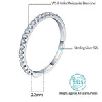 18K Rose Gold Plated Moissanite Diamond Band - Ornalux