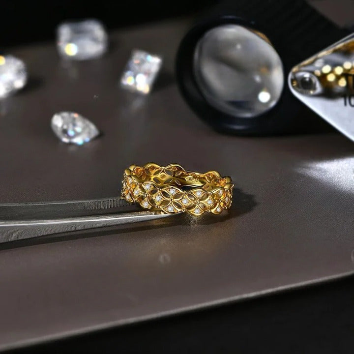 Moissanite Diamond Eternity Matching Band - Ornalux