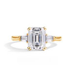 Luxury 3CT Radiant/Emerald Cut Moissanite Diamond Ring - Ornalux