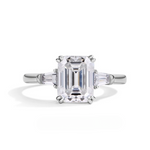 Luxury 3CT Radiant/Emerald Cut Moissanite Diamond Ring - Ornalux