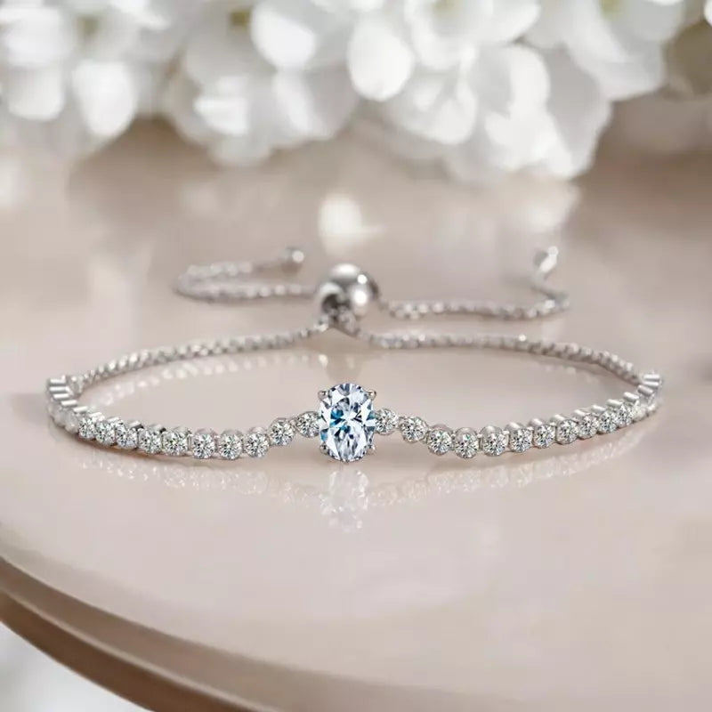 Sparkling 1.7CT Moissanite Tennis Bracelet S925 - Ornalux