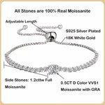 Sparkling 1.7CT Moissanite Tennis Bracelet S925 - Ornalux