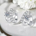 Certified Moissanite Stud Earrings - Sparkling Earrings - Ornalux