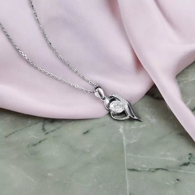 Luxury 1CT Moissanite Pendant Necklace - GRA Certified - Ornalux