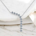 1.1Cttw Moissanite Diamond Y Necklace - Luxury Gift - Ornalux