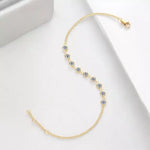 0.9Cttw Charms Round Full Moissanite Diamond Bracelet - Ornalux