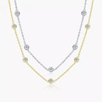 Elegant 3.5mm Moissanite Diamond Necklace - Ornalux