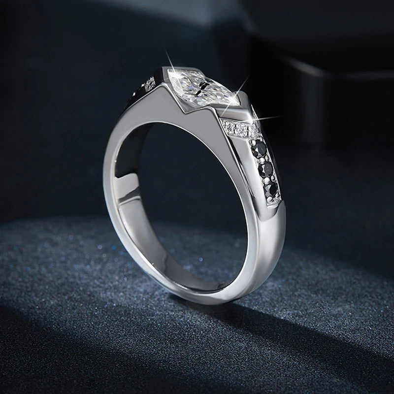 Real Marquise Cut Moissanite Ring - Ornalux