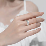 Sparkling 1 Carat Moissanite Ring - 925 Sterling Silver - Ornalux