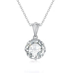 4CT D Color Moissanite Necklace Round Cut - Ornalux