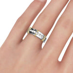 Luxury 925 Sterling Silver Moissanite Wedding Ring - Ornalux