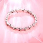 Luxury 925 Silver 18K Gold Tennis Bracelet - Ornalux