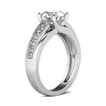 Sparkling 1 Carat Moissanite Ring - 925 Sterling Silver - Ornalux