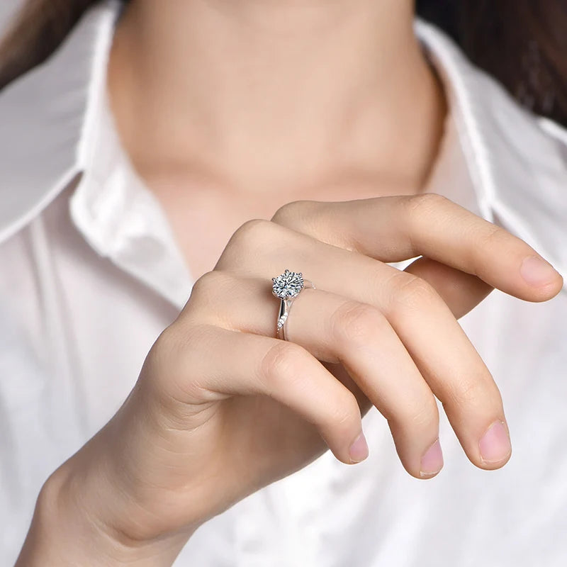 3CT Classic Moissanite Engagement Ring - Fine Jewelry - Ornalux