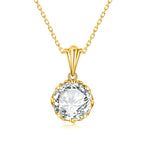 4CT D Color Moissanite Necklace Round Cut - Ornalux