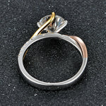 1.5Ct D Color Round Cut Moissanite Ring - Ornalux