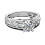 Sparkling 1 Carat Moissanite Ring - 925 Sterling Silver - Ornalux