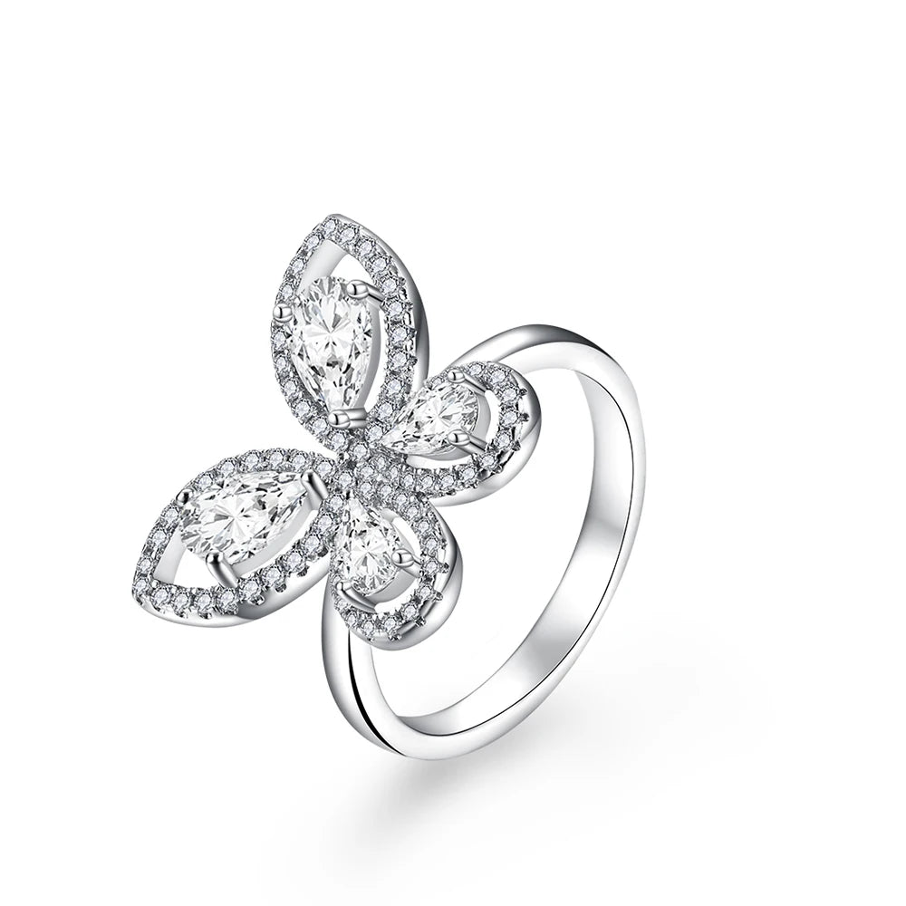 Women's Butterfly Moissanite Ring - Fine Jewelry - Ornalux