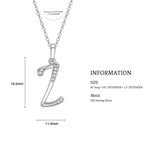 Initial Name Moissanite Pendent Necklace | A-Z Letters - Ornalux