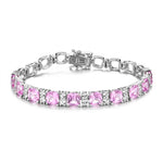 Luxury 925 Silver Blue Spinel Tennis Bracelet - Ornalux