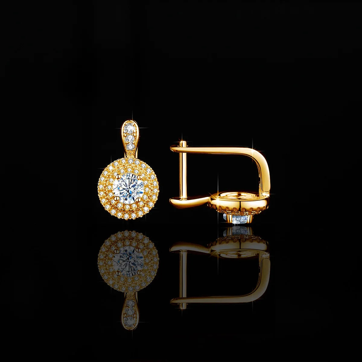 Exclusive 1Ct Moissanite Diamond Stud Earrings - Ornalux