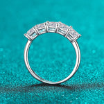 2Cttw D Color Princess Cut Moissanite Diamond Ring - Ornalux