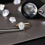 Luxury Oval Cut Moissanite Engagement Ring - Ornalux