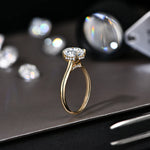Luxury Oval Cut Moissanite Engagement Ring - Ornalux