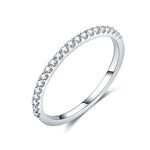 Princess Cut Moissanite Band Rings Set - Ornalux