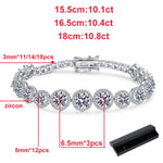 Luxury 11.1CT Moissanite Tennis Bracelet - Ornalux