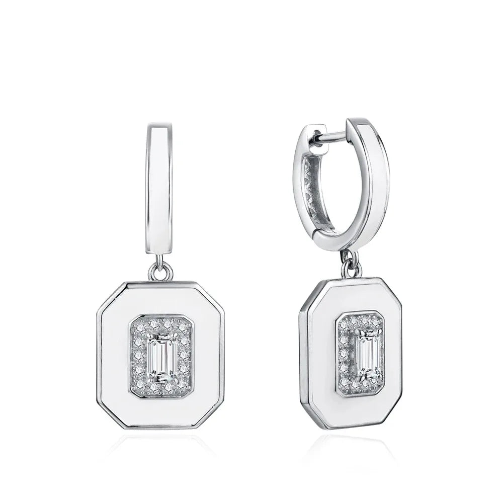 Luxury D VVS1 Moissanite Earrings - Classic Design - Ornalux