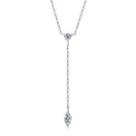 Marquise Cut Y-Shape Moissanite Necklace - Ornalux
