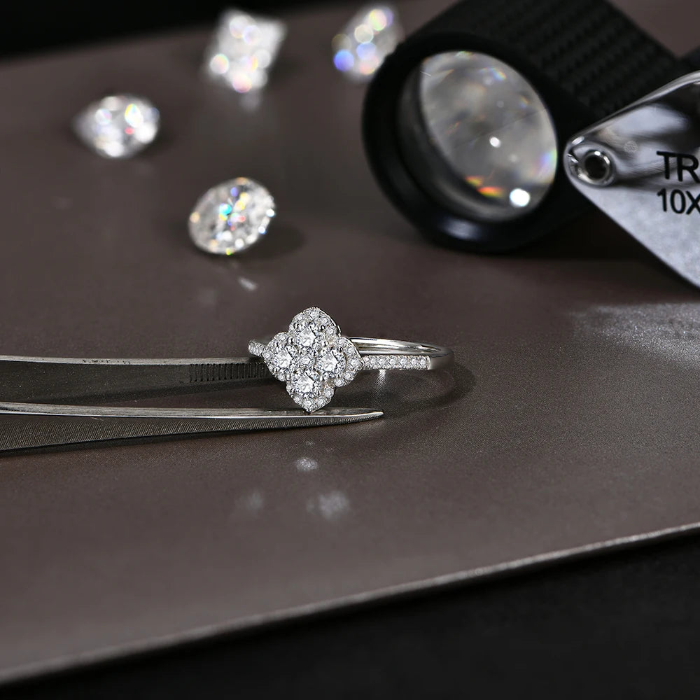 Classic Moissanite Rings for Women - D Color VVS1 - Ornalux