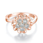 Luxury Flower Moissanite Ring - Valentines Day Gift - Ornalux