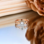 Moissanite Engagement Ring 5.0mm Round Cut - Ornalux