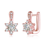 Certified 4.5mm Moissanite Star Earrings - Ornalux