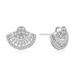 Luxury D VVS1 Color Moissanite Sector Earrings - Ornalux