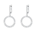 All Moissanite Diamond Drop Earrings - Ornalux