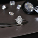 1.77Cttw Pear Cut Moissanite Diamond Ring - 18K Gold Plated - Ornalux