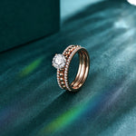 Luxury D Color Round Cut Moissanite Ring for Women - Ornalux