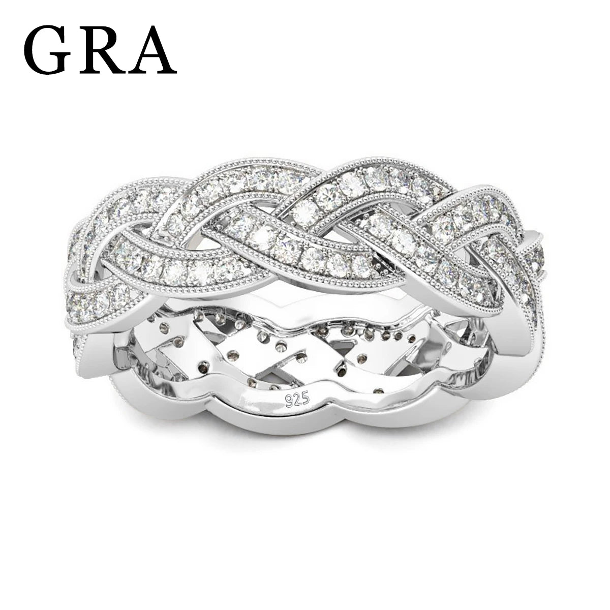 Unisex Moissanite Cuban Link Ring - D Color VVS1 Certified - Ornalux