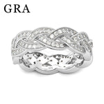 Unisex Moissanite Cuban Link Ring - D Color VVS1 Certified - Ornalux