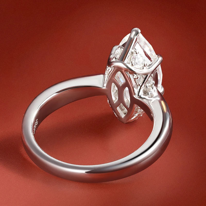 3 Carat Marquise Moissanite Cut Engagement Ring - Ornalux