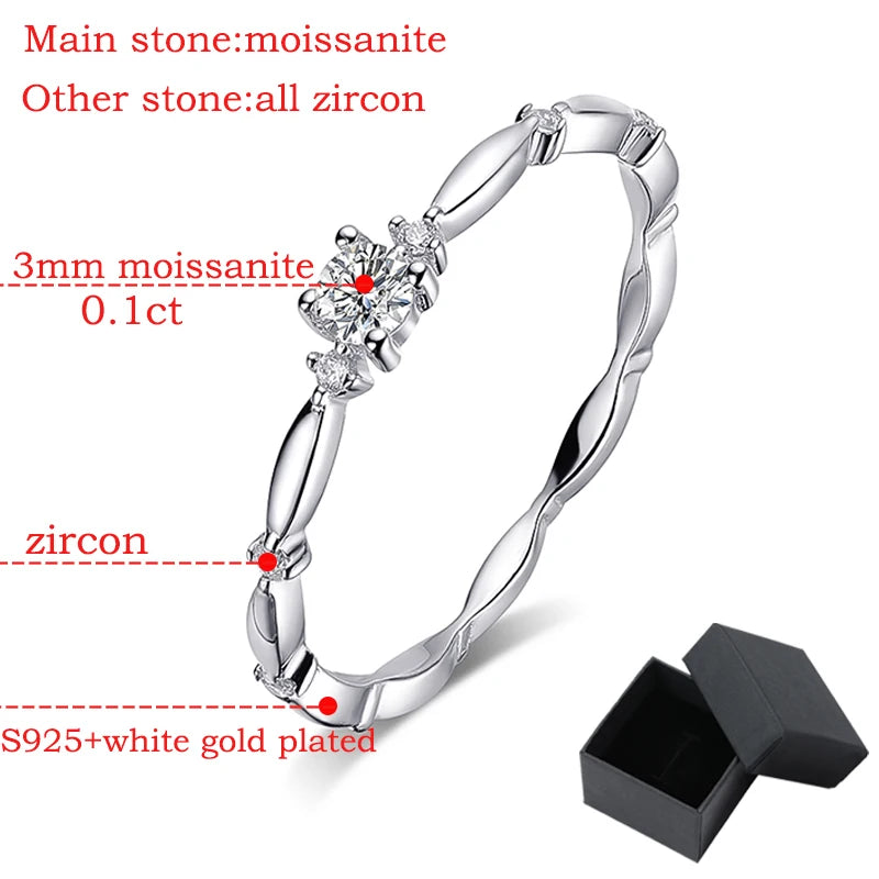 Luxury D Color VVS1 Moissanite Ring - Ornalux